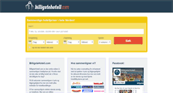 Desktop Screenshot of billigstehotell.com